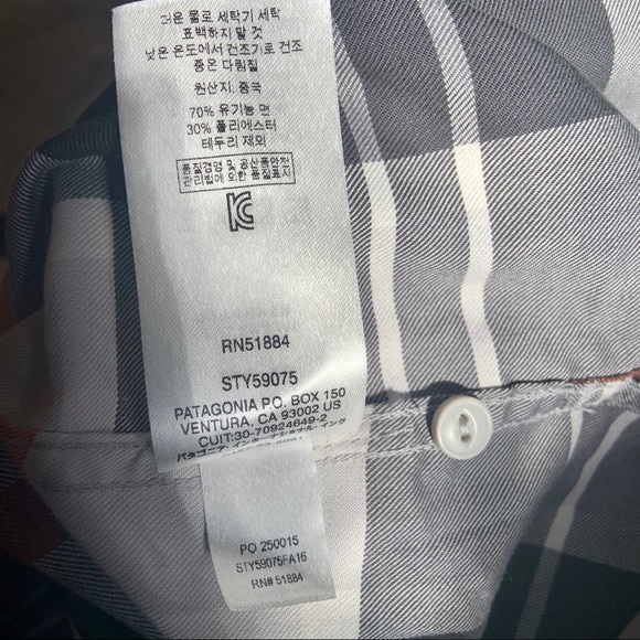 SOLD Patagonia Featherstone Tunic Plaid Shirt S - Picture 6 of 6